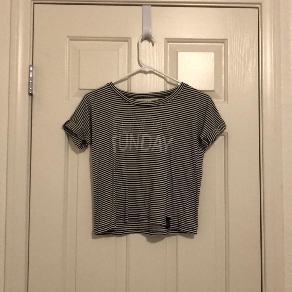 Font lab stripped t shirt